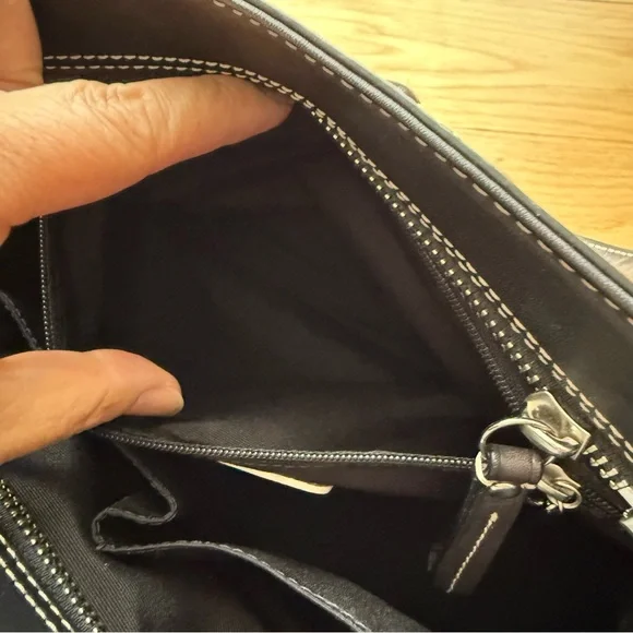 COACH ‘Hamptons’ Braided Leather Satchel - Picture 12 of 16